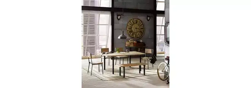 Set of 2 Tacoma Dining Chairs Barn Gray/Black: Ink+Ivy Metal & Wood Frame, 300 lbs Capacity, Spot Clean