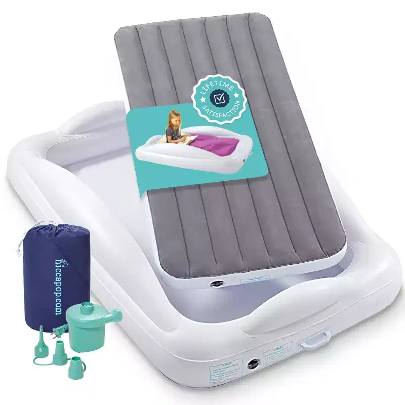 Inflatable Toddler Travel Bed - Gray