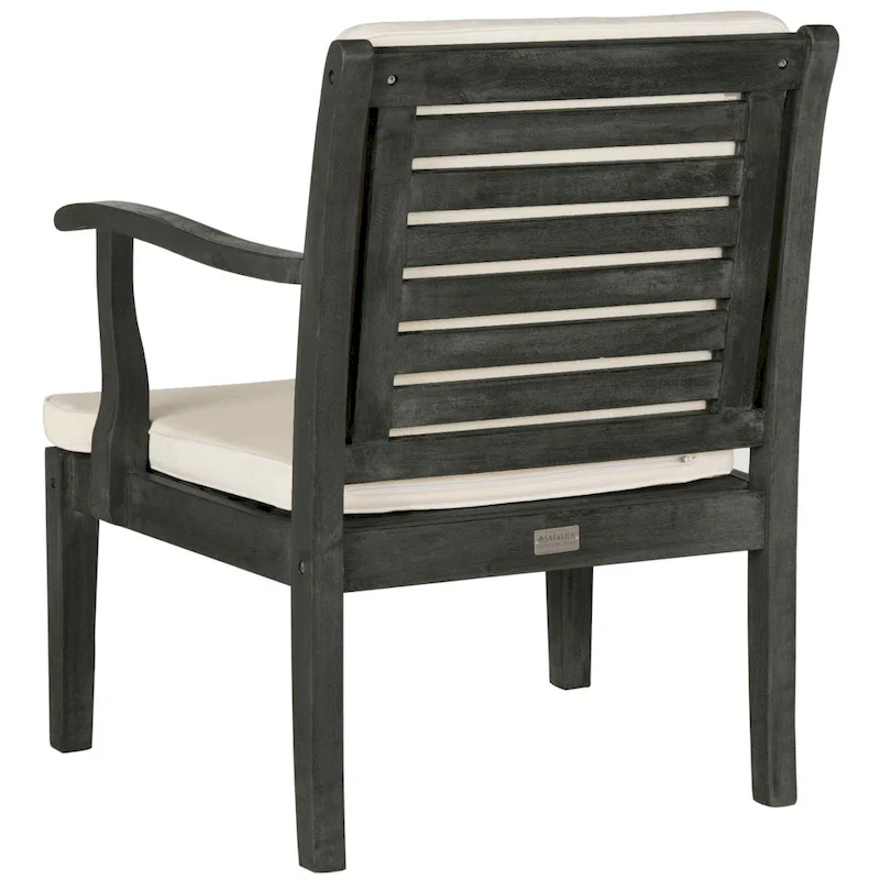 SAFAVIEH Outdoor Living Fresno Dark Slate Grey 4-piece - 48W x 25D x 32H
