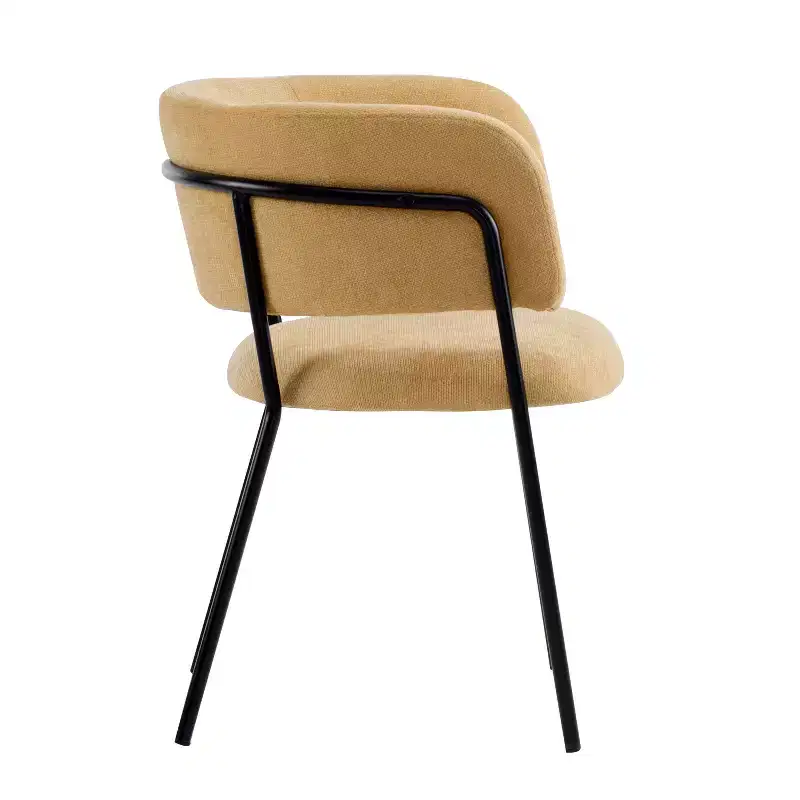 Christopher Knight Home Nest Modern Upholstered Dining Chairs with Metal Frame (Set of 2)