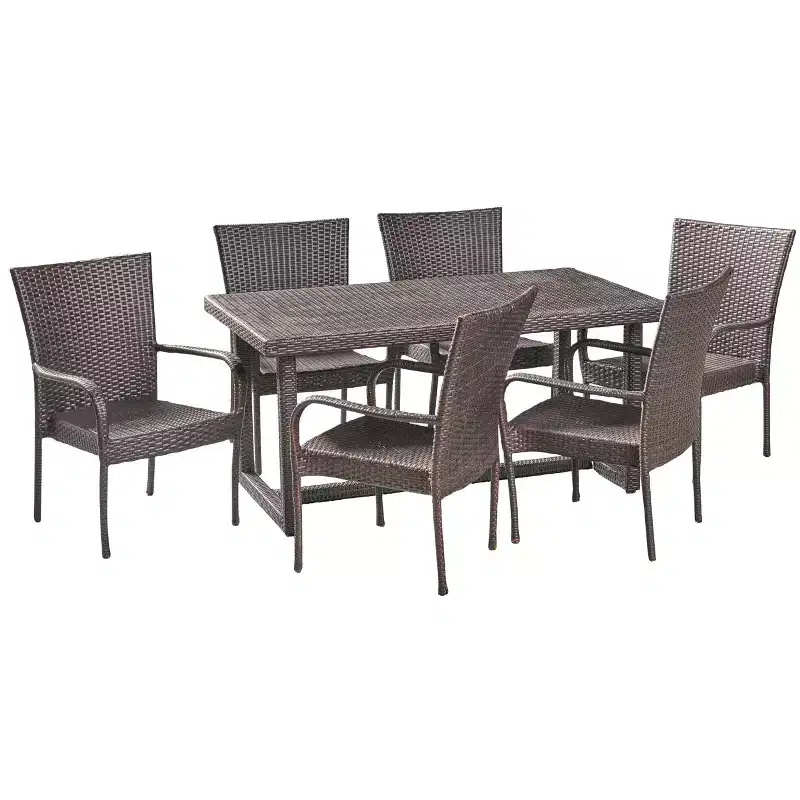 Melville 7pc Wicker Dining Set - Christopher Knight Home