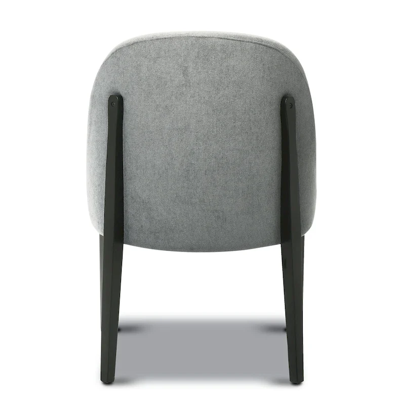 Poly & Bark Pietta Dining Chair (Set of 2) - Durable Fabric with Solid Wood Legs