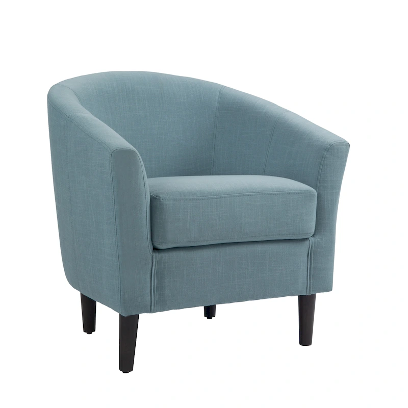 2 Set Modern Accent Chair Upholstered Barrel Chair