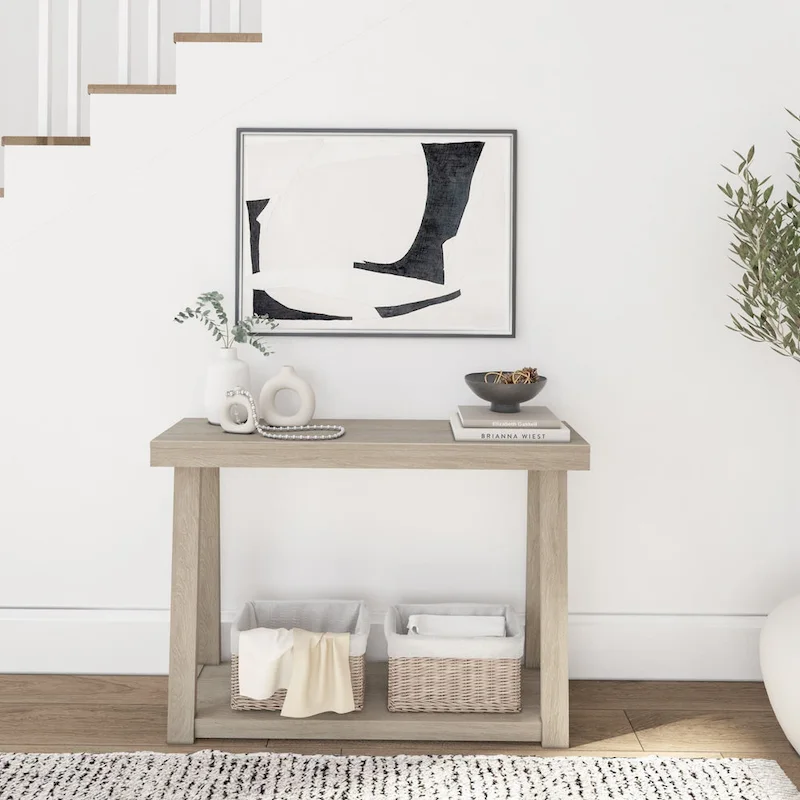 Plank and Beam Classic Console Table with Shelf - 46