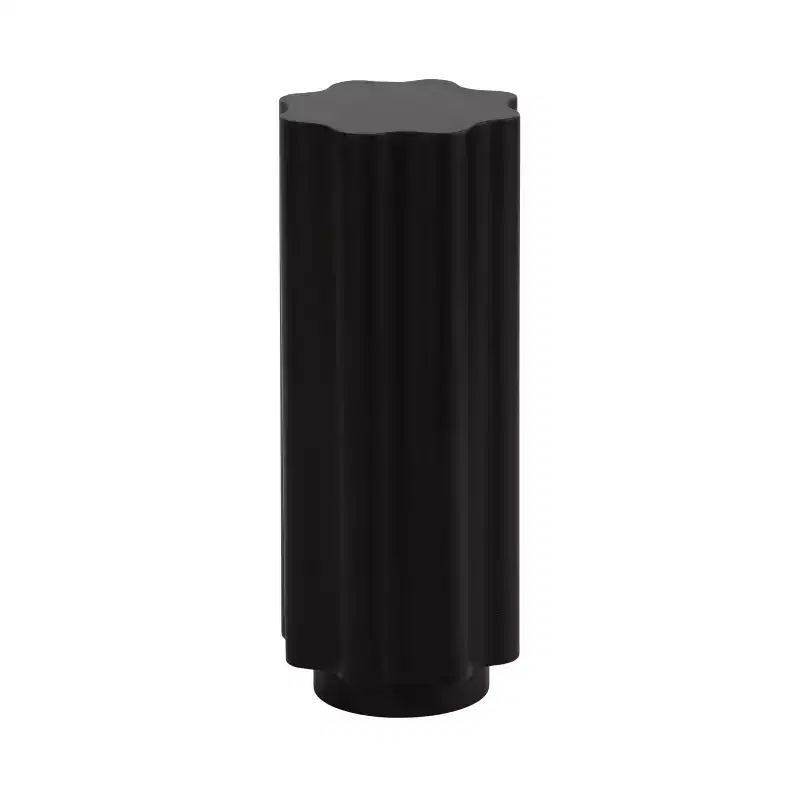 Wavy Drink Table Metal, 9x9x22, Black