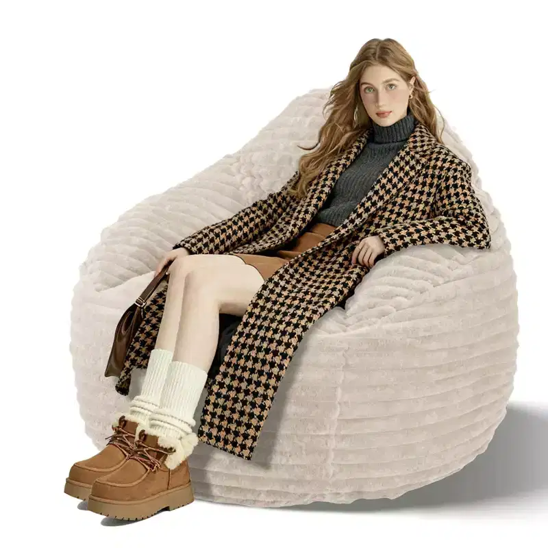 Okak Oversized Bean Bag Chairs for Adults,Bean Bag Sofa with Removable Cover,Comfy Sofa Chair with High-Density Foam,Bean Bag Couch for Bedoom