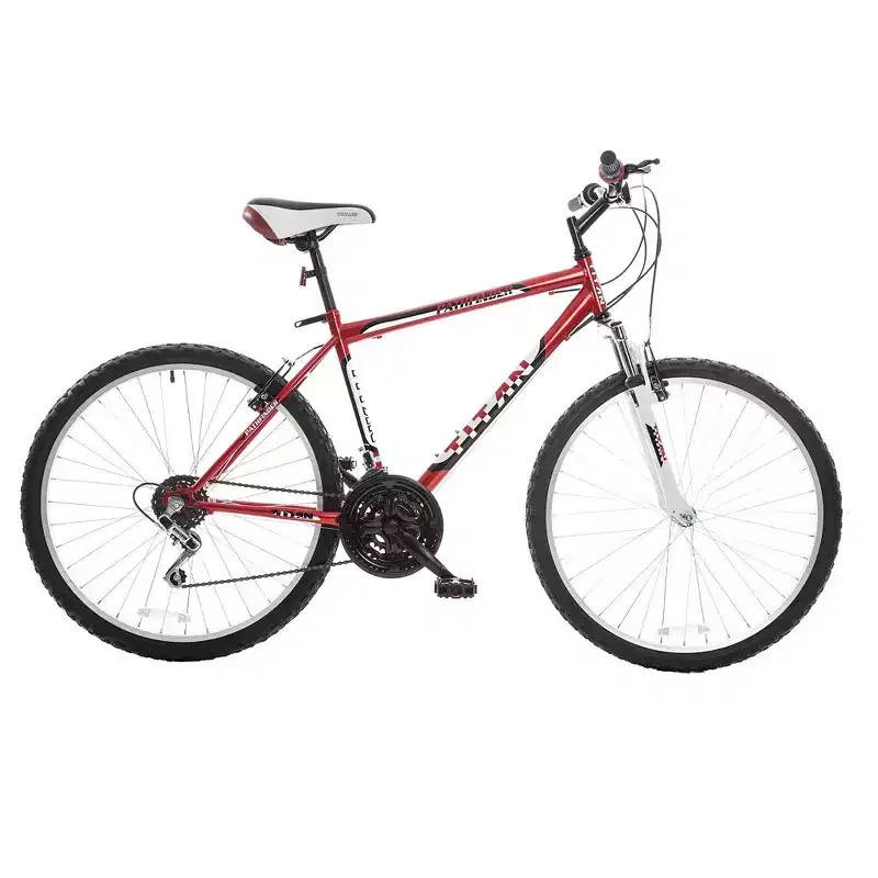 Titan Pathfinder Men's 18-Speed All Terrain Mountain Bike with Front Shock Suspension