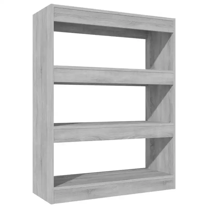 Book Cabinet, Grey Sonoma Engineered Wood, Medium