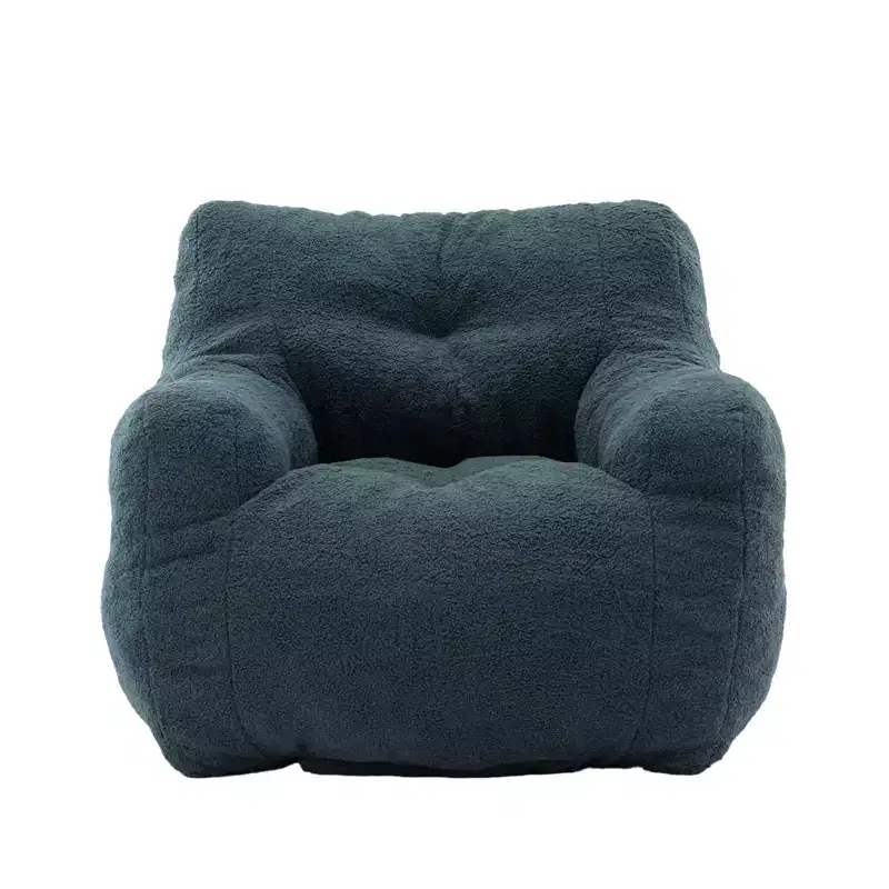 Tufted Bean Bag Chair with Filler, Fluffy Upholstered Lounger, Single Sofa for Living Room/Bedroom/Office