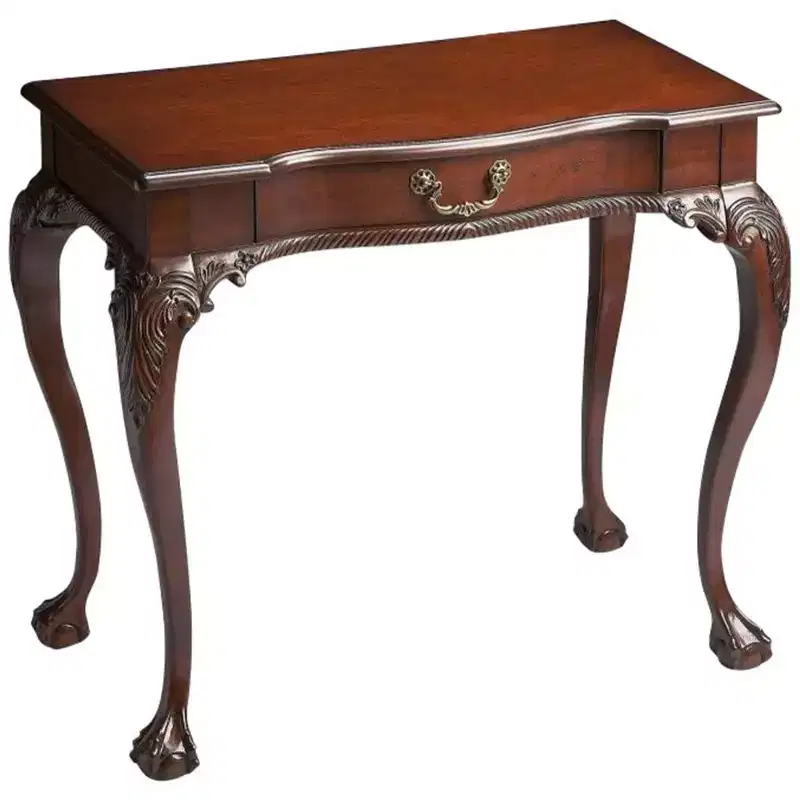 HomeRoots 35 Dark Brown Writing Desk