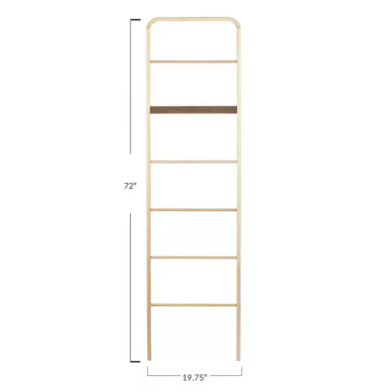Elegant Wood Ladder Towel Rack