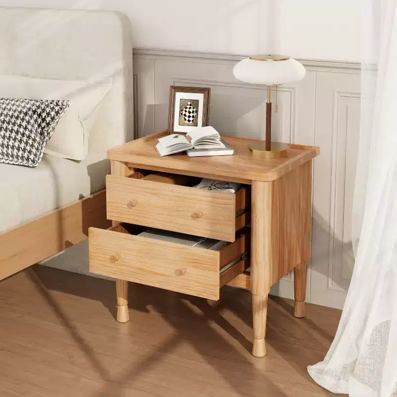 Christopher Knight Home Esha Modern Wooden 2-Drawer Nightstand with Tray Top