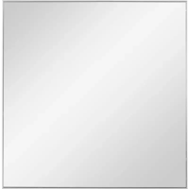 Uttermost Alexo Brushed Silver 28 Square Wall Mirror