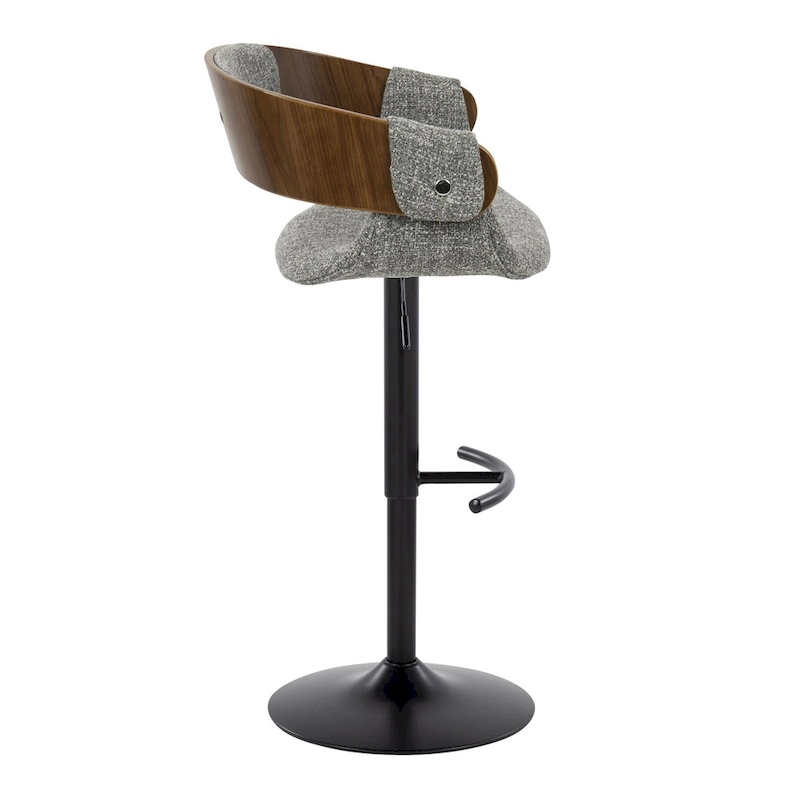 Carson Carrington Gavle Adjustable Bar Stool with Rounded T Footrest (Set of 2)