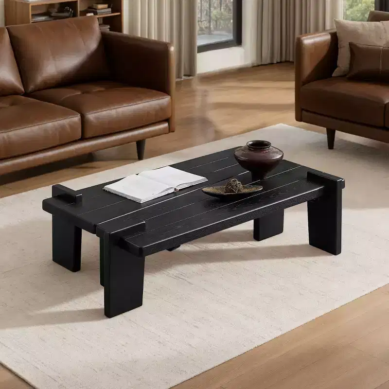 Art Leon Solid Ash Wood Combination Coffee Table Wooden Center Table
