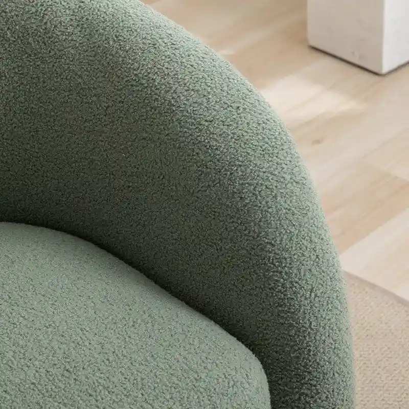 SEYNAR Modern Glam Upholstered 360 Degree Swivel Accent Armchair Set of 2