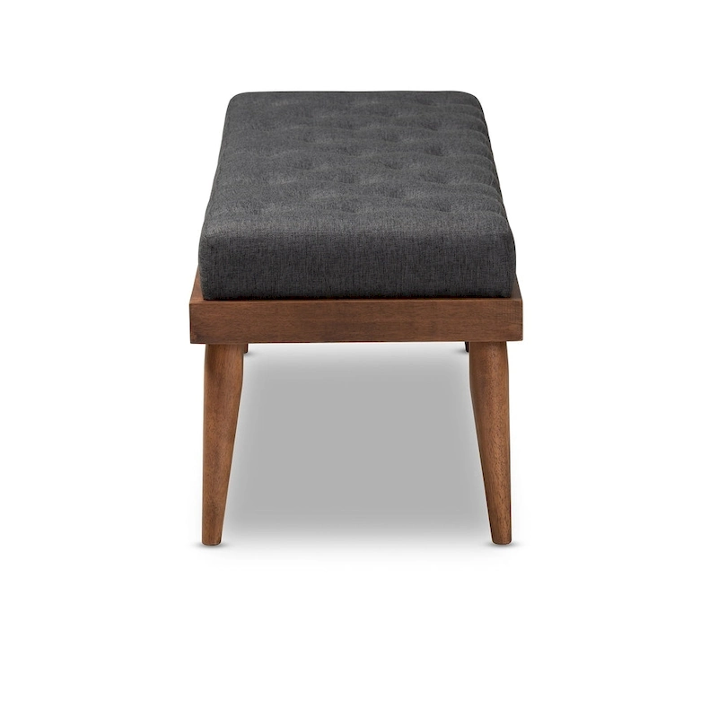 Carson Carrington Hjeltevad Mid-century Fabric Bench