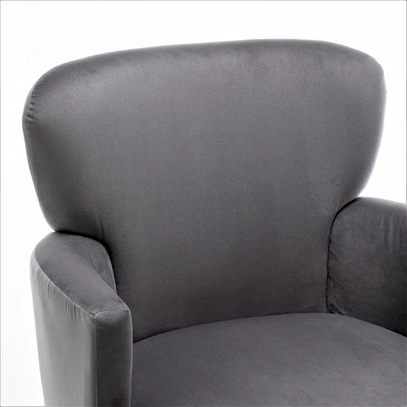 US Pride Furniture Trendy Velvet Accent Chair with Gold Metal Legs Upholstered Armchair