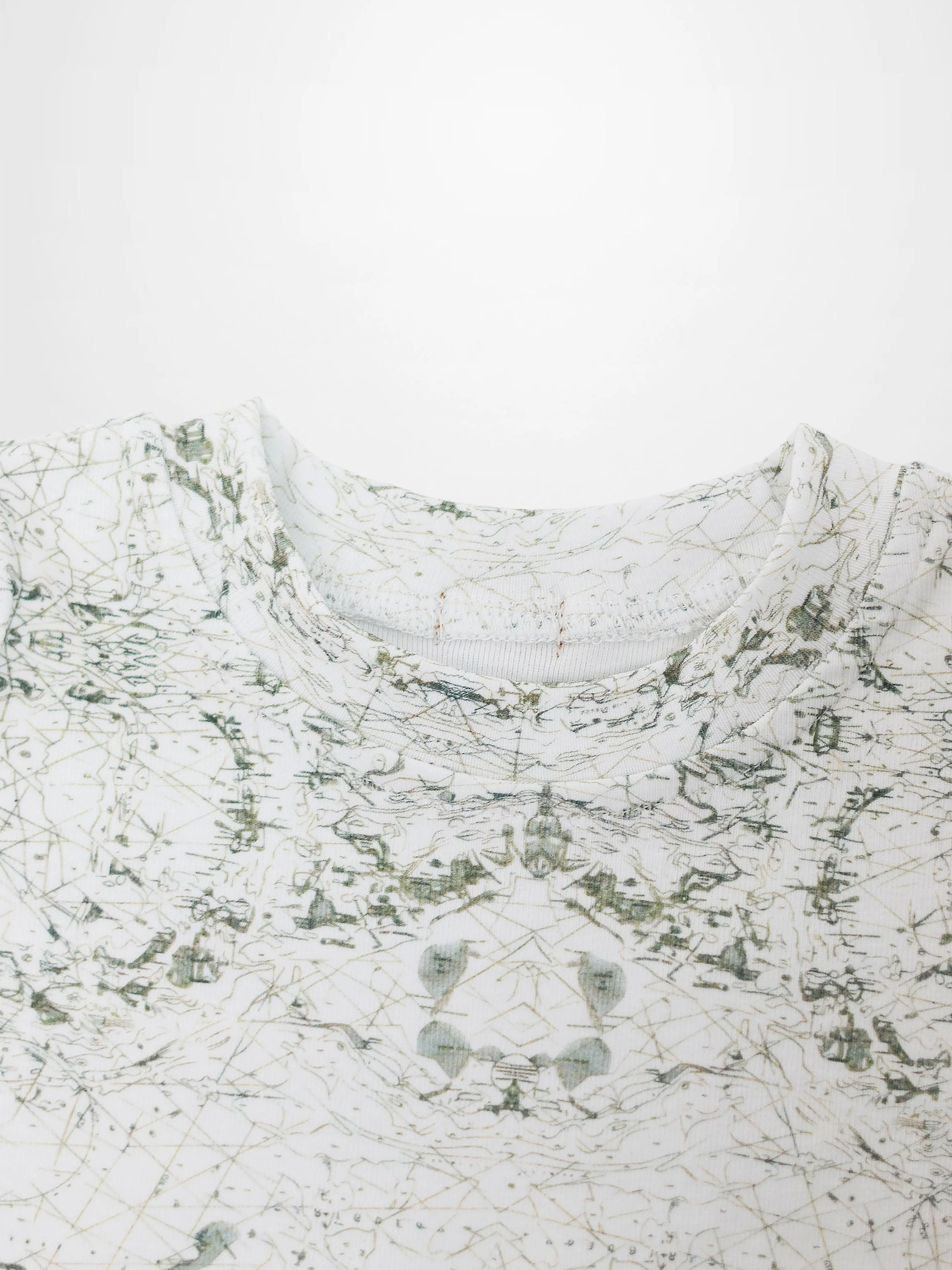 Vintage Map Print T-Shirt for Boys