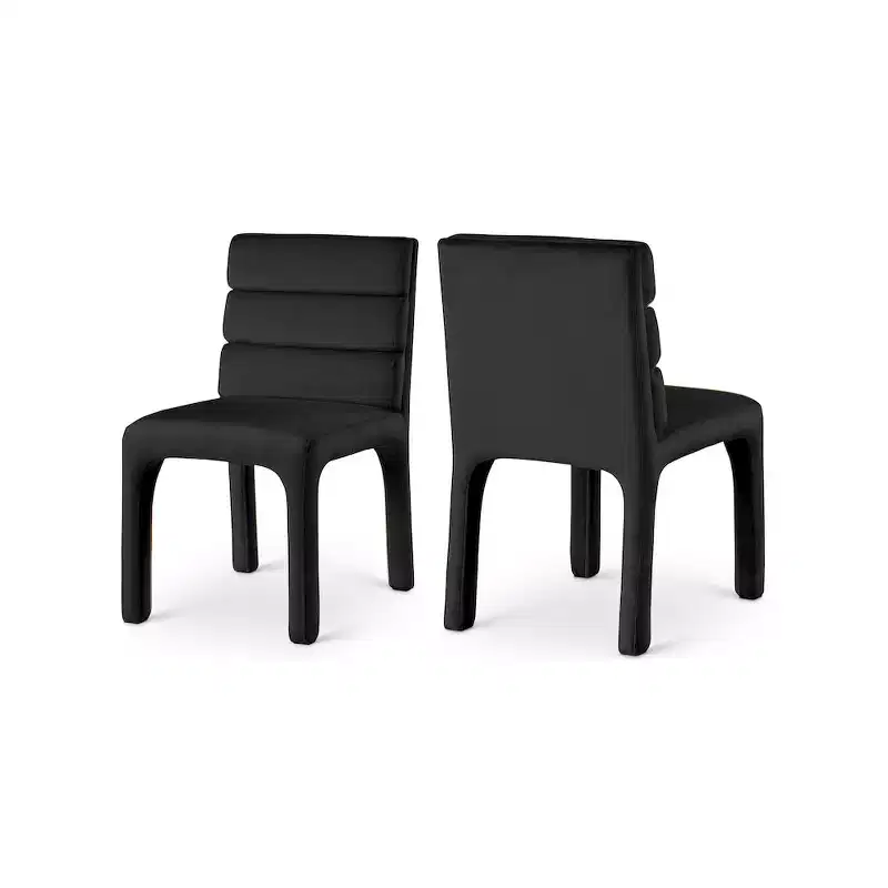 Meridian Furniture,Kai Velvet Dining Chair, Set of 2