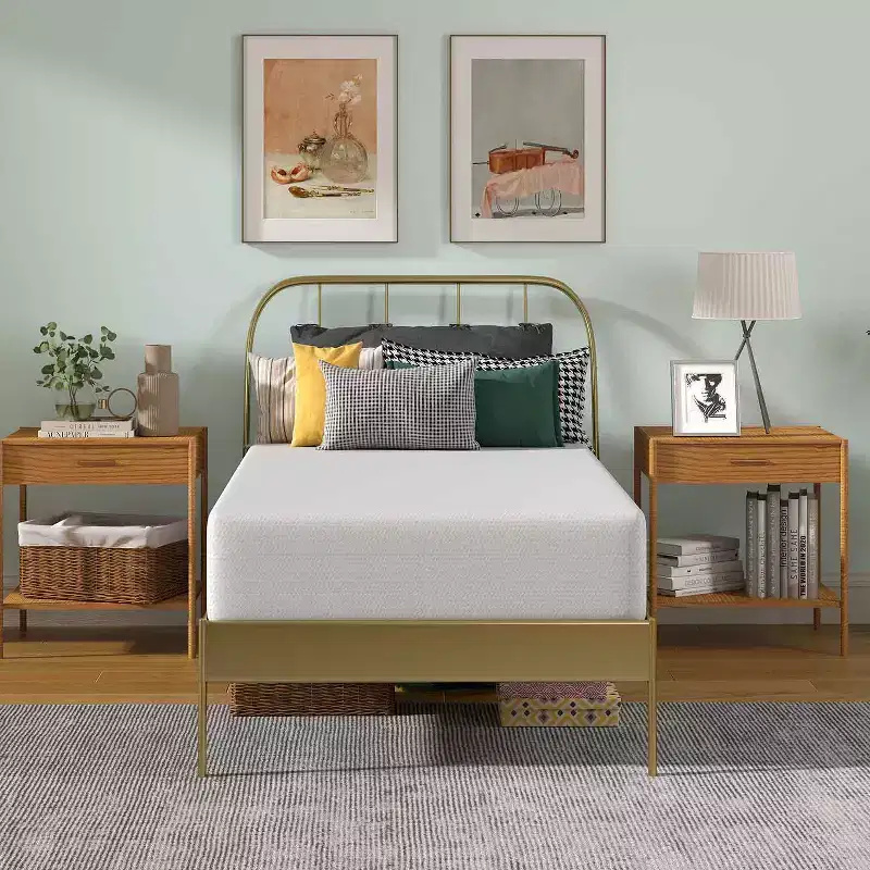 10 Inch Green Tea Memory Foam Mattress Cooling Gel Infused Mattress Medium Firm Mattresses