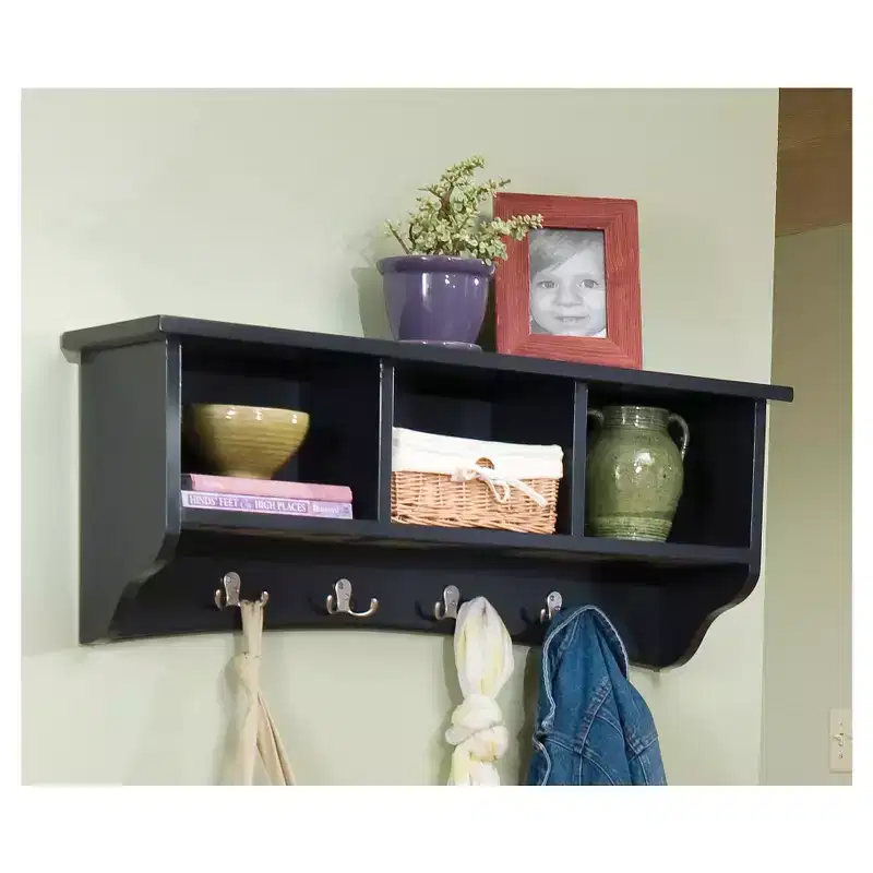 Shaker Cottage Coat Hooks with Storage - Alaterre Furniture