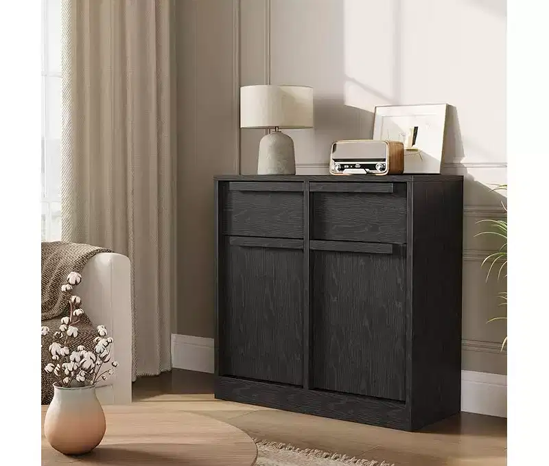 Sideboard Buffet Cabinet with Drawers, Large Coffee Cabinet with Storage, Modern Wood Buffet Cabinet for Kitchen Dining Room