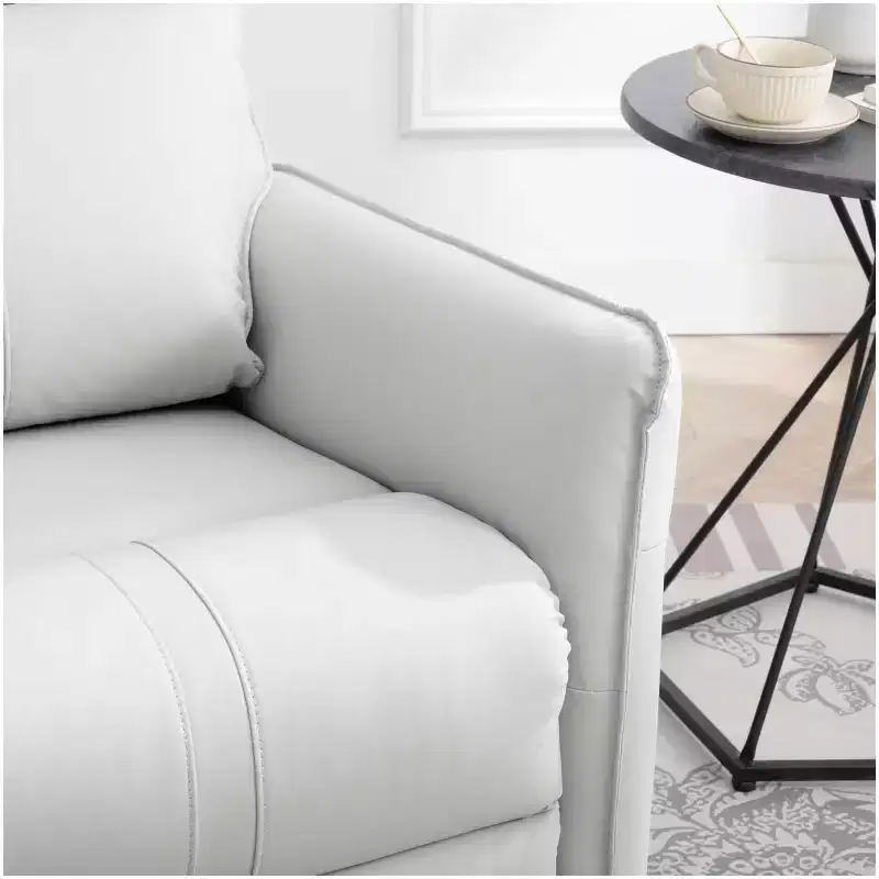 Rocking Recliner Chair with Side Pockets, 360° Swivel & Reclining, Supports 330 lbs – Light Gray