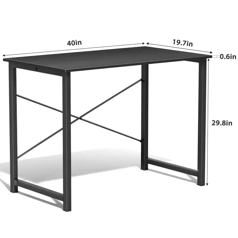 JIONJOY 40 Computer Desk - X-Shaped Reinforced Home Office Writing Table, Modern Simple Style