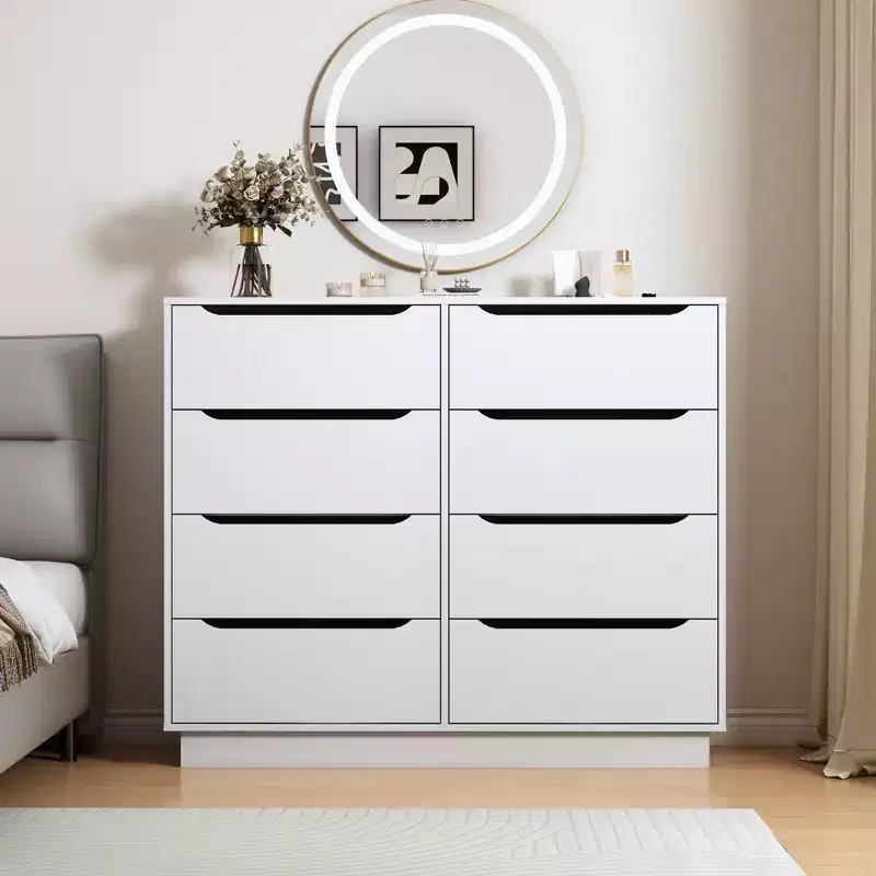 9-Drawer Wide Dresser for Bedroom, Living Room & Entryway