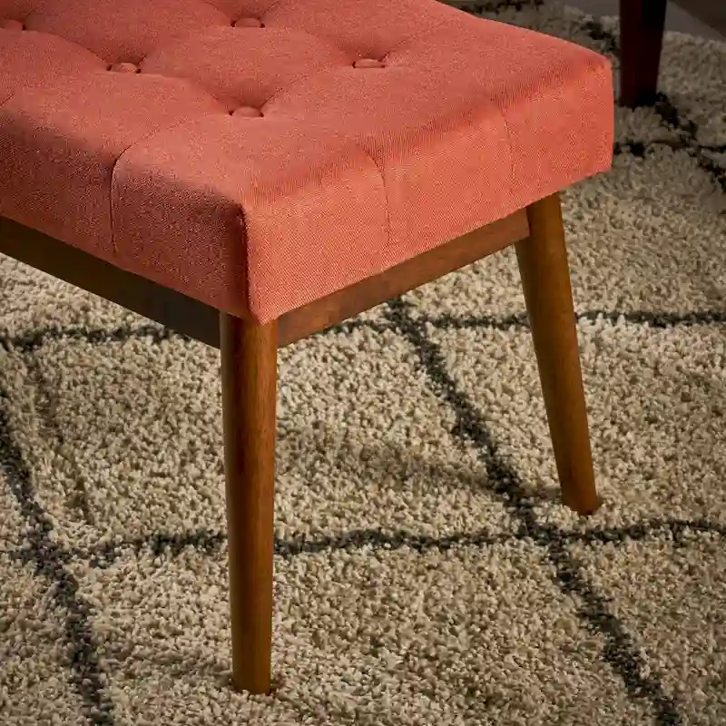 Flavel Tufted Fabric Ottoman Bench by Christopher Knight Home