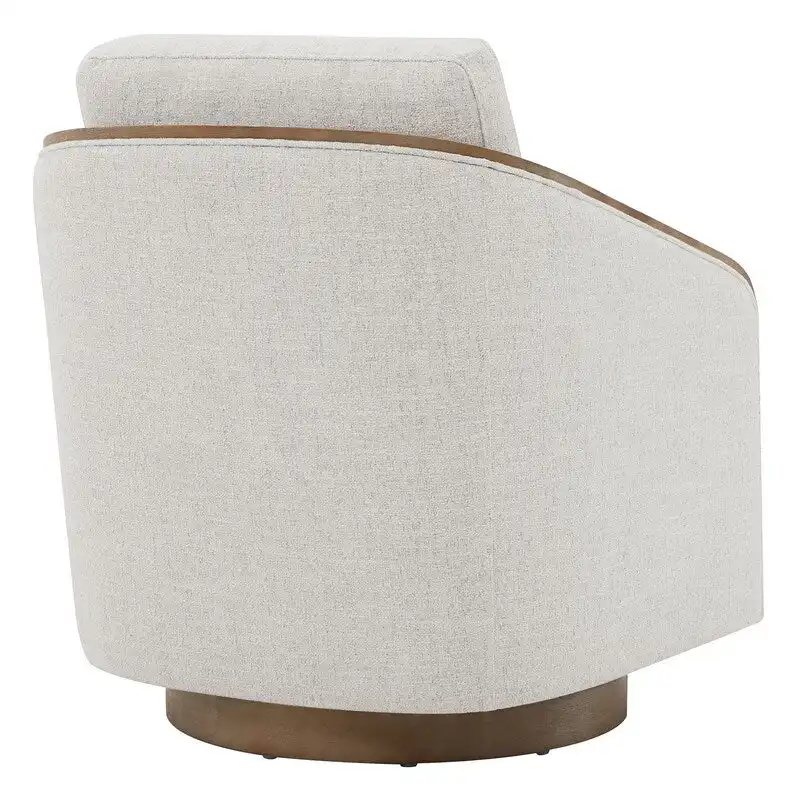 Skyler Modern Upholstered Living Room Swivel Bucket Accent Chair