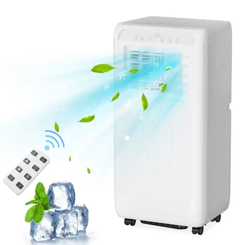 Acekool 8,000 BTU Portable Air Conditioner, 3-in-1 Cooling Fan Dehumidifier, Remote Control, 24H Timer for Rooms up to 350 Sq Ft