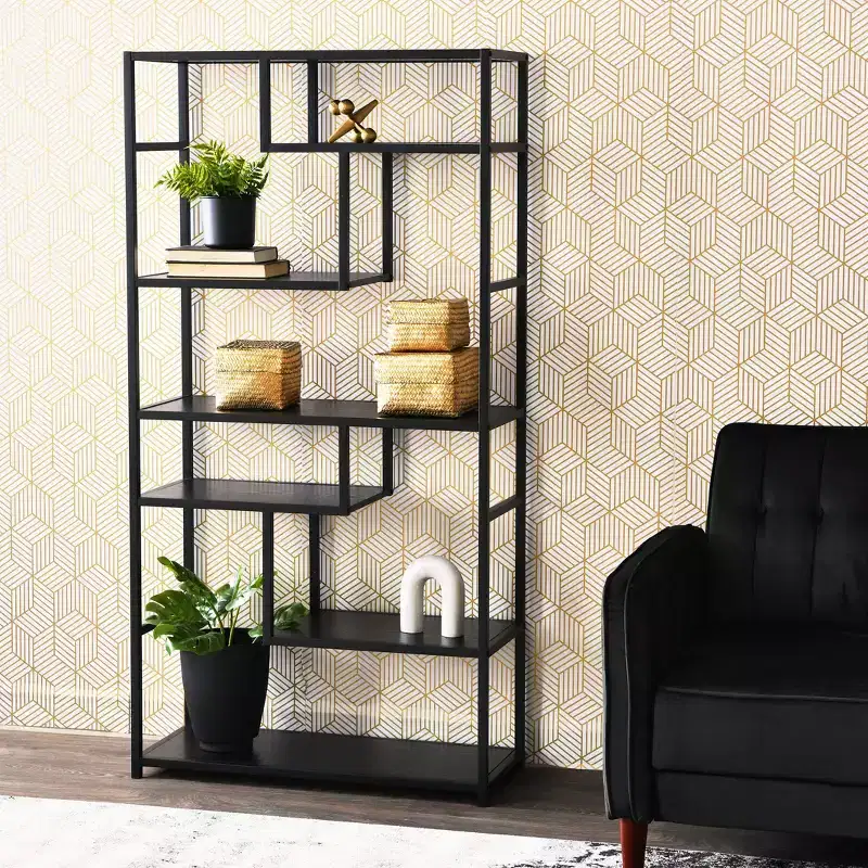Household Essentials 65" Jamestown Tall 6 Shelf Bookshelf