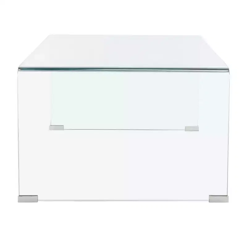 Willowith Glass Coffee Table - Clear - Safavieh