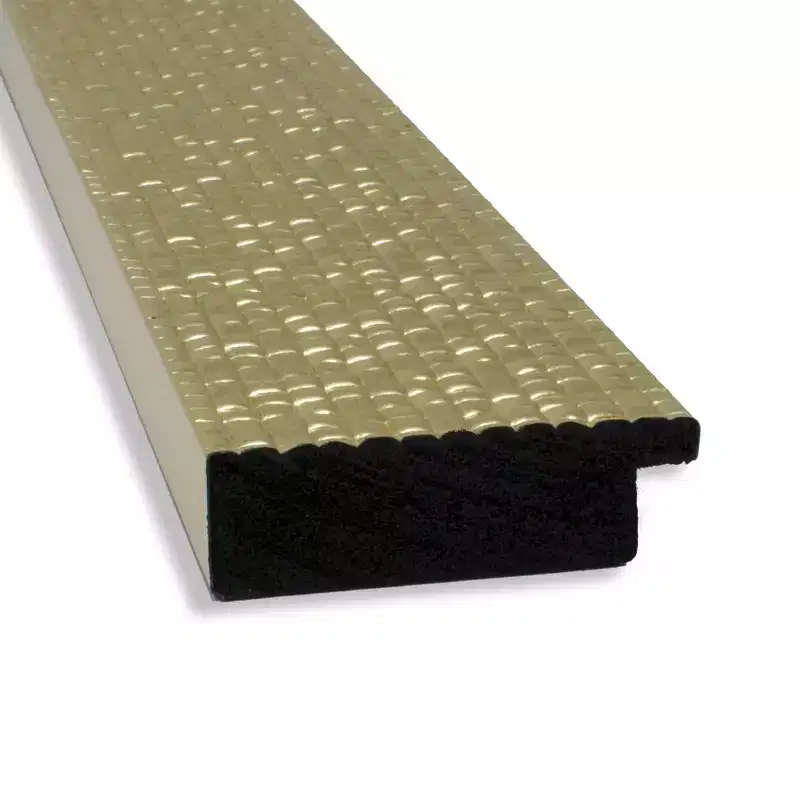 18" x 52" Non-Beveled Mosaic Gold Full Length on The Door Mirror : Hangable, Polystyrene Frame
