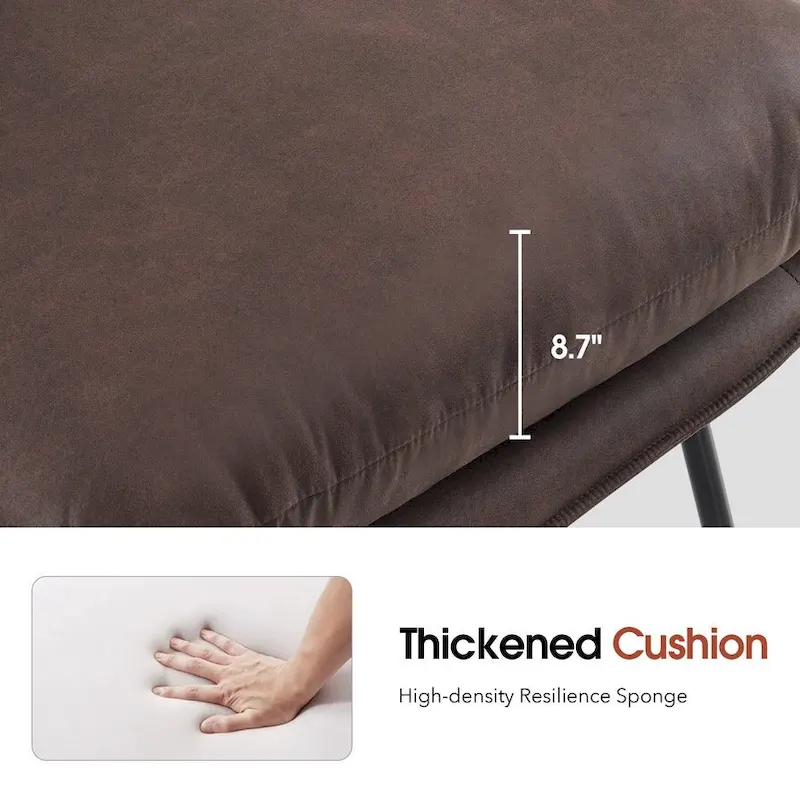 MCombo Accent Chair with Ottoman, Leathaire Fabric LW951