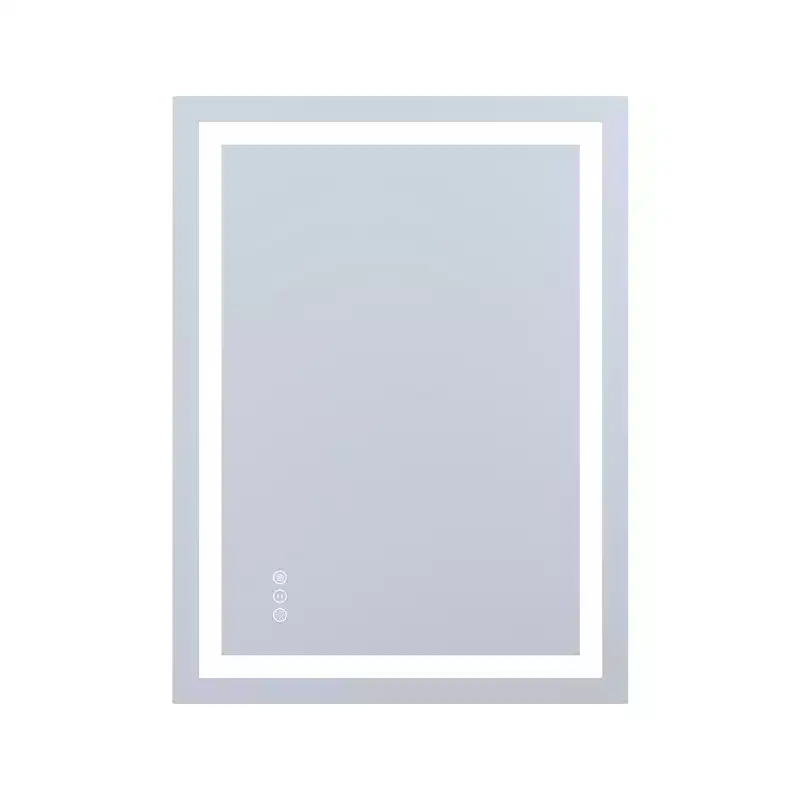24x32 Wall Vanity Mirror Tempered Glass Anti-Fog ETL Bathroom Mirror 3 Color LED