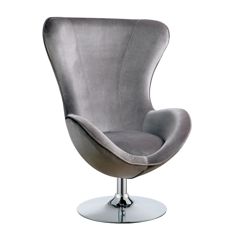 Cher Modern Fabric 2-piece Accent Chair and Ottoman Set by Furniture of America
