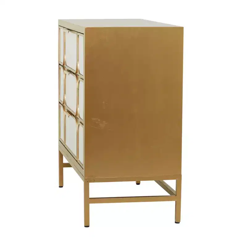 Glam Mirrored Wood Chest - Olivia & May