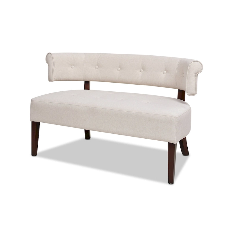 Jared 51 Modern Recessed Arm Tufted Bench Settee