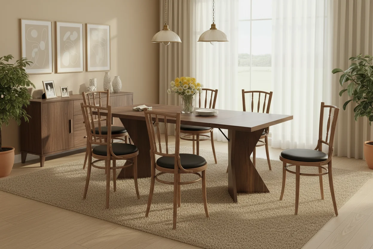 Dining Room Table , 70.9 in Rectangular Kitchen Table Dining Room Furniture with Sturdy Frame, Thickened Long Tabledesk and Dinner Desk