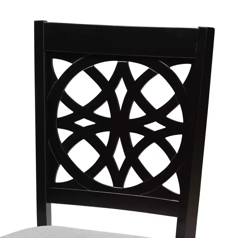 Baxton Studio Abigail Modern Fabric Wood Dining Set