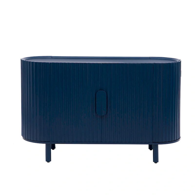 Merax Curved Design Light Luxury Sideboard with Adjustable Shelves