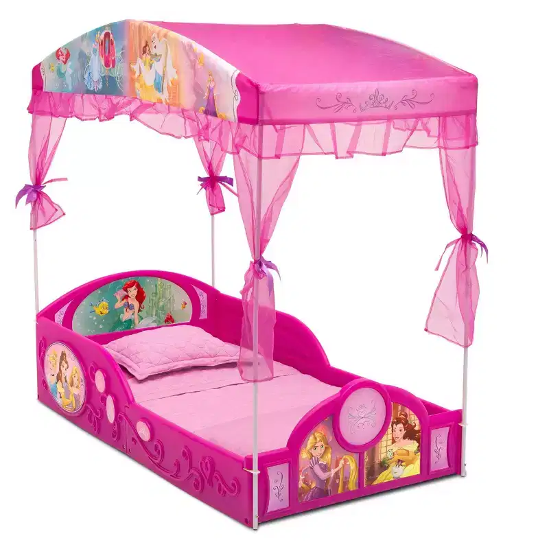 Sleep and Play Toddler Bed with Canopy