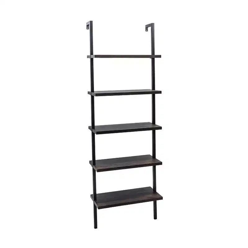 72.5" Nathan James Set of 2 Theo Bookshelf Black