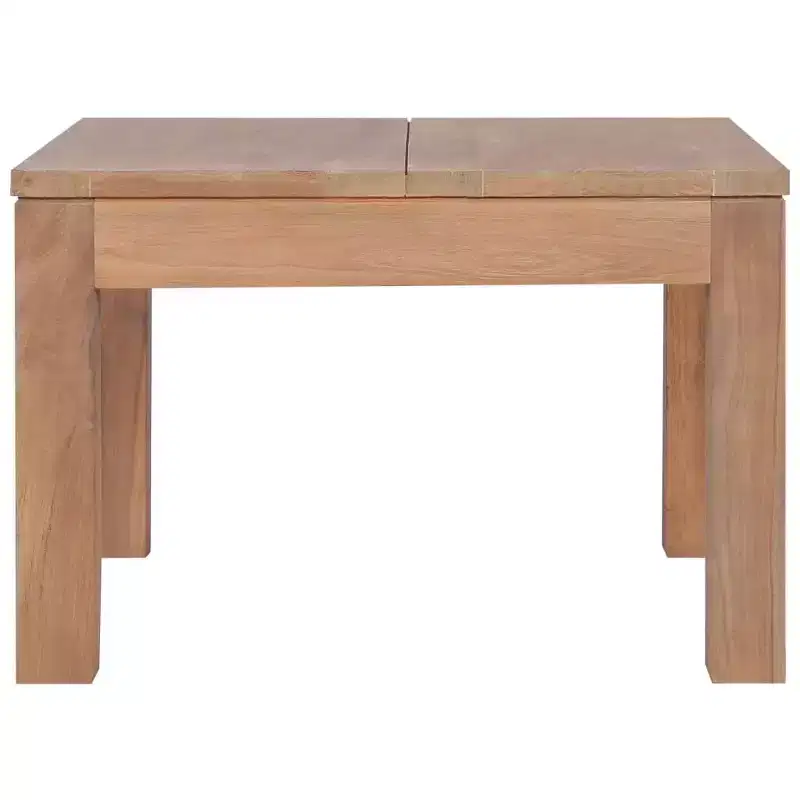 vidaXL Coffee Table Natural Teak Solid Teak Wood 23.6x23.6 in Durable - 23.6