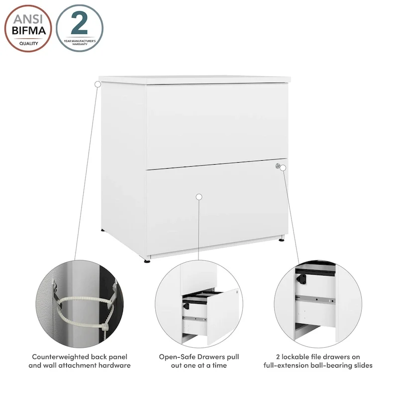 2-Drawer Lateral File Cabinet