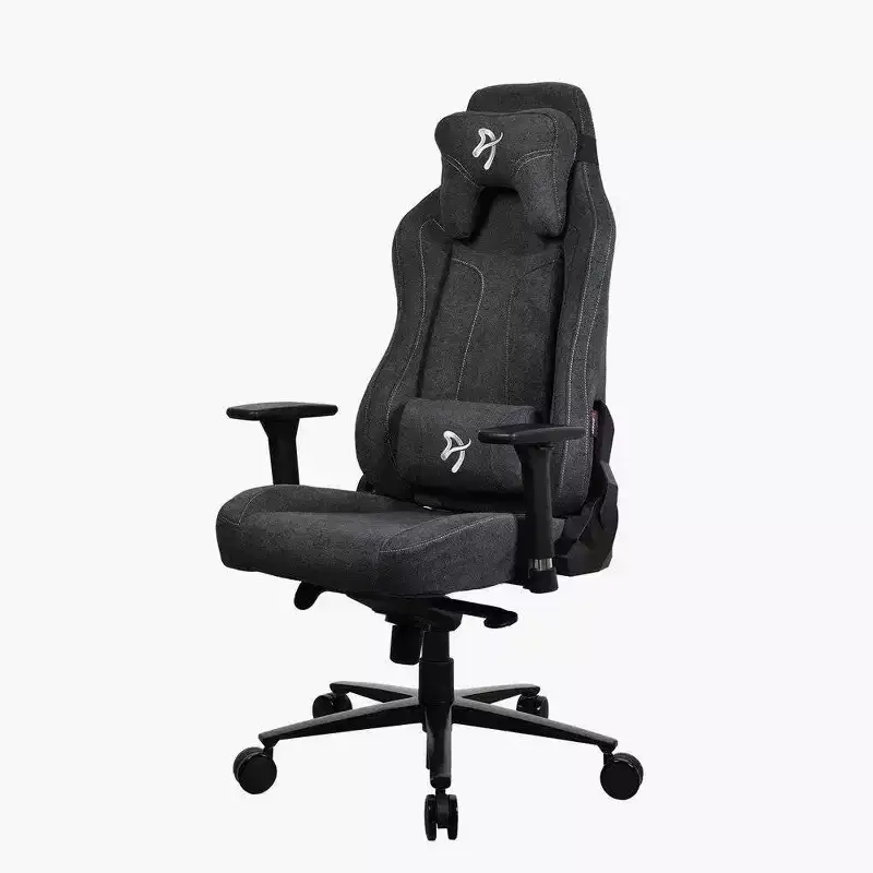 Arozzi Vernazza Soft Fabric Office and Gaming Chair with Soft Neck Lumbar Support Pillows