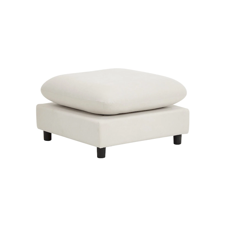 Christopher Knight Home - Evelyn Modern 2-Seater Modular Upholstery Sectional Loveseat Sofa with Ottoman